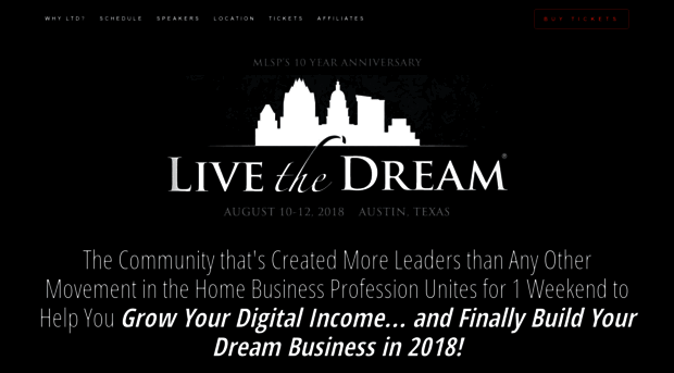 iamstevebrooks.livethedreamevent.com