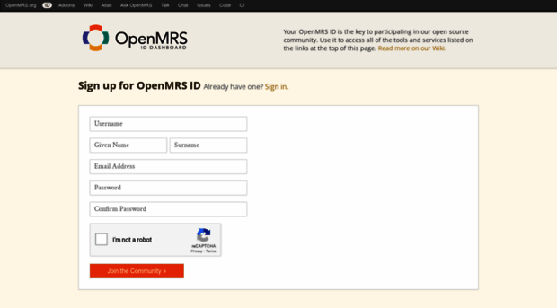 id.openmrs.org