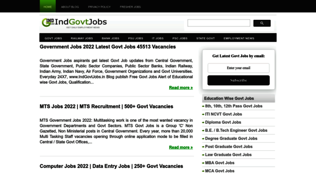 indiangovernmentjobs.in