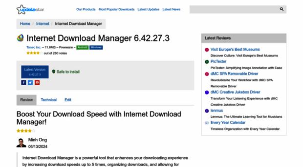 internet-download-manager.updatestar.com