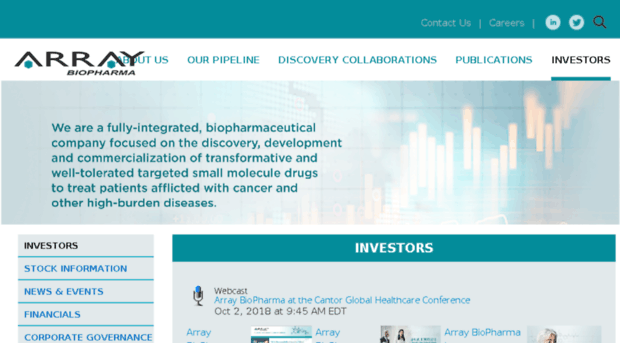 investor.arraybiopharma.com