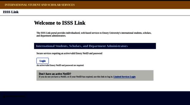 issslink.emory.edu