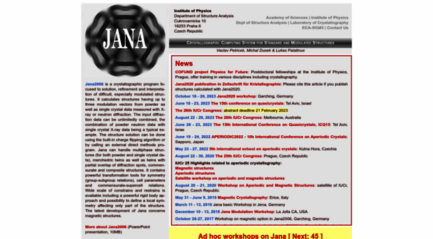 jana.fzu.cz