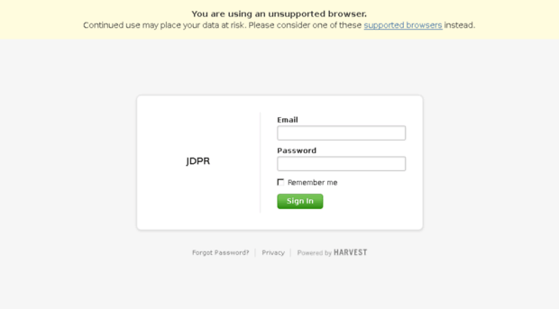 jdpr.harvestapp.com