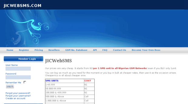jicwebsms.com