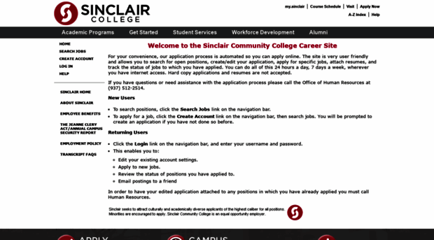 jobs.sinclair.edu