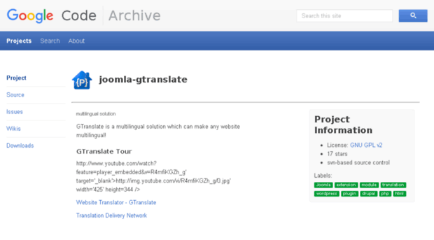 joomla-gtranslate.googlecode.com