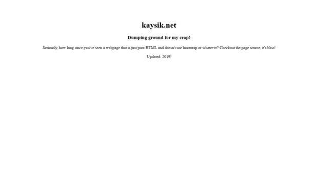 kaysik.net