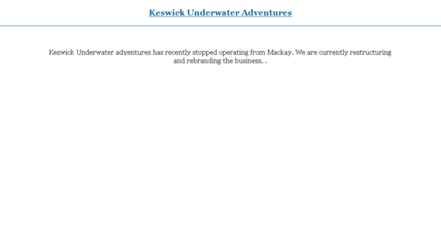 keswickunderwateradventures.com.au