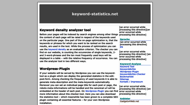 keyword-statistics.net