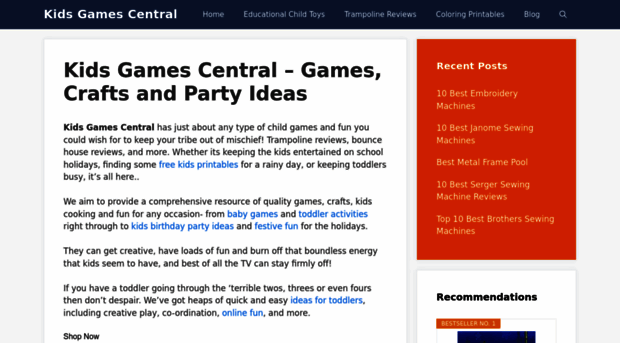 kidsgamescentral.com