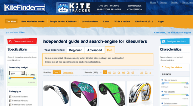 kitefinder.com