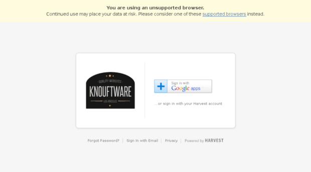 knouftware.harvestapp.com