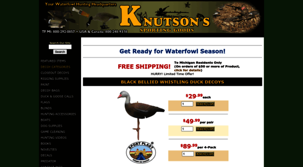 knutsondecoys.com