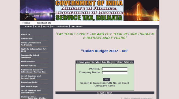 kolkata-servicetax.gov.in