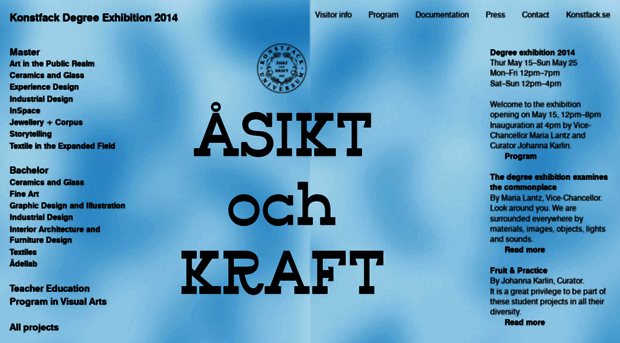 konstfack2014.se