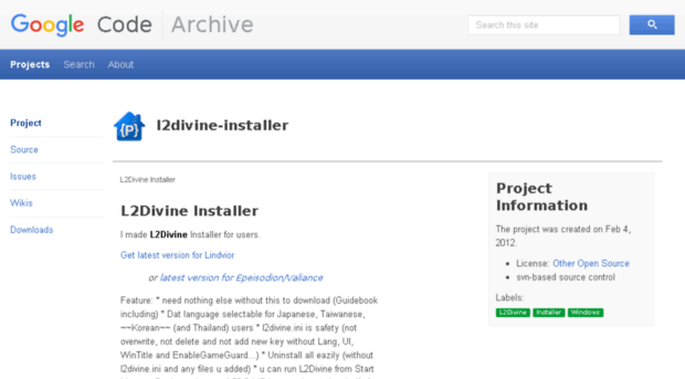 l2divine-installer.googlecode.com
