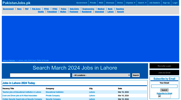 lahore.pakistanjobs.pk