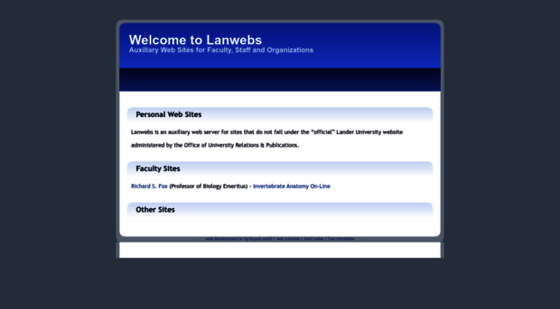 lanwebs.lander.edu