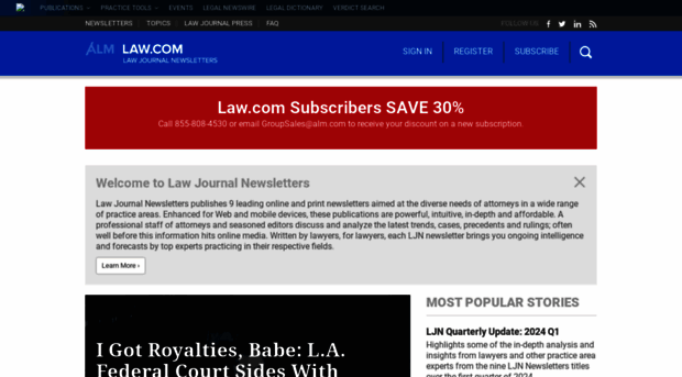 lawjournalnewsletters.com