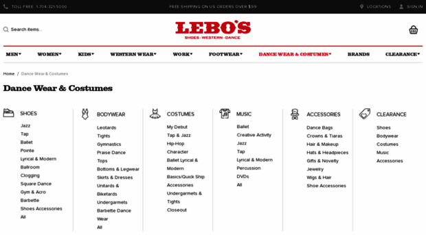 lebosdancewear.com