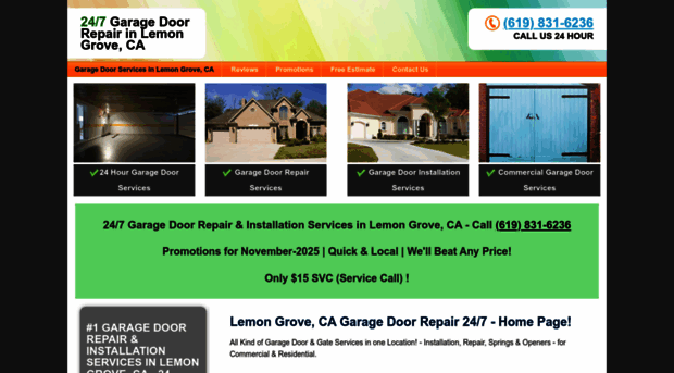 lemongrovecagaragedoorrepair.com