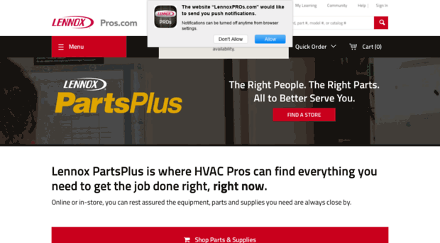 lennoxpartsplus.com