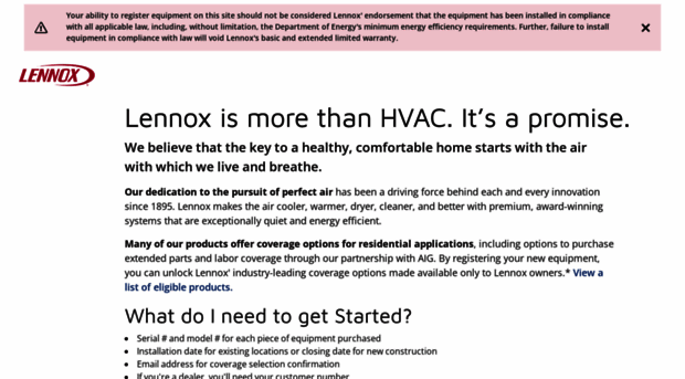 lennoxregistration.com