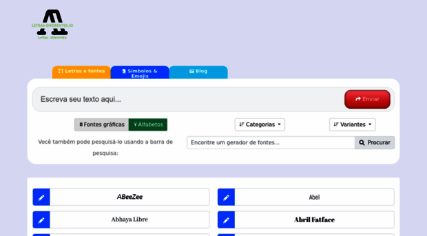 letras-diferentes.io