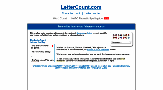 lettercount.com
