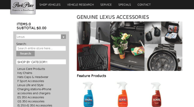lexus-accessories.parkplace.com