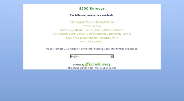 limesurvey.deltacollege.edu