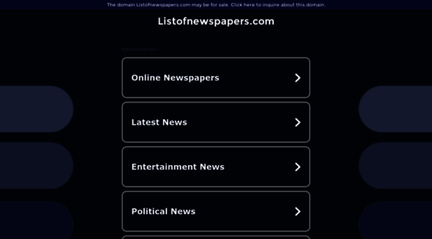 listofnewspapers.com