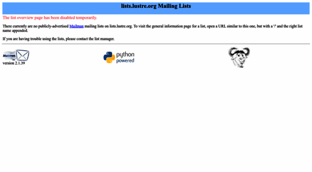 lists.lustre.org