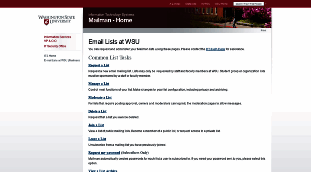 lists.wsu.edu