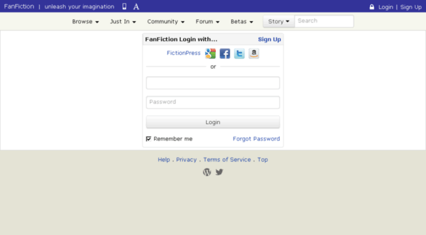 login.fanfiction.net