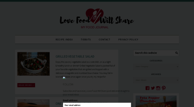 lovefoodwillshare.com