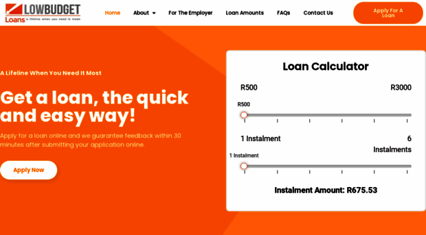 lowbudgetloans.co.za