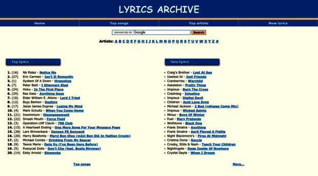 lyrics.dainutekstai.lt