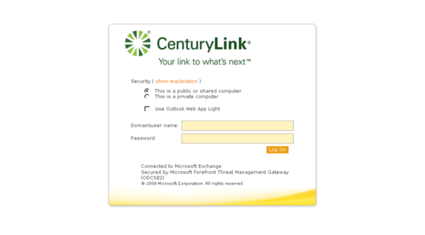 mail.centurylink.com