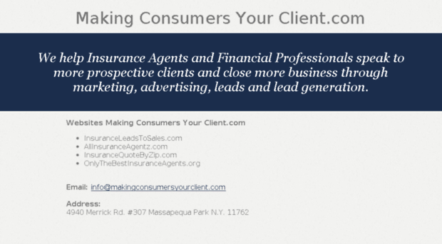makingconsumersyourclient.com