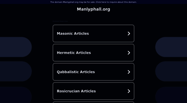 manlyphall.org