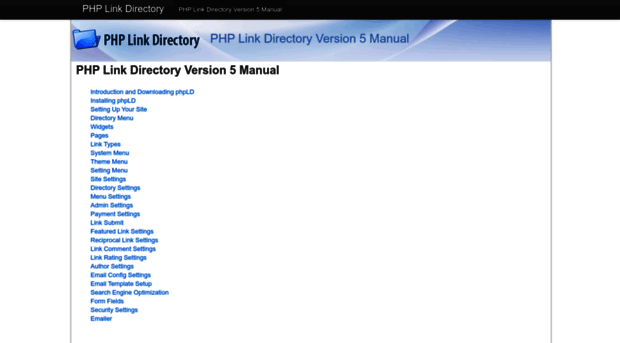 manual.phplinkdirectory.com