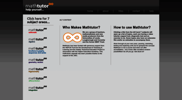 mathtutor.ac.uk