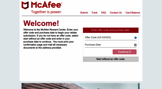 mcafeerebates.com