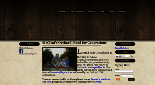 mccleafsorchard.com
