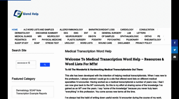 medicaltranscriptionwordhelp.com