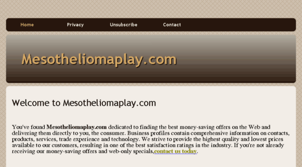 mesotheliomaplay.com