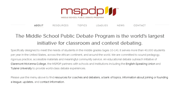 middleschooldebate.com