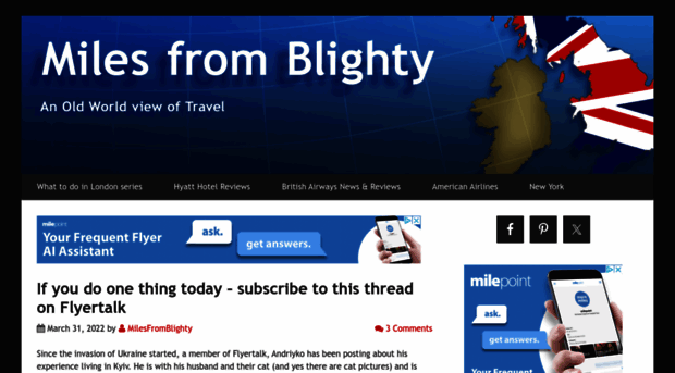 milesfromblighty.com